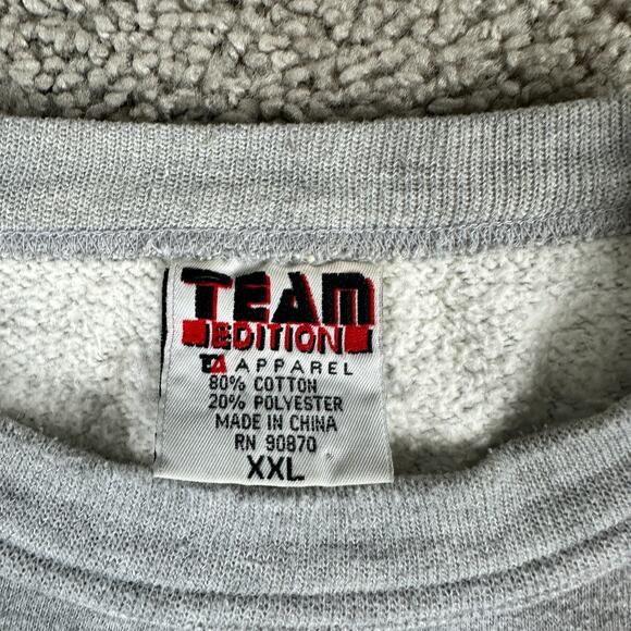 FSU Seminoles Sweatshirt Mens XXL 2XL Gray Red Embroidered Crewneck Pullover - Picture 5 of 10